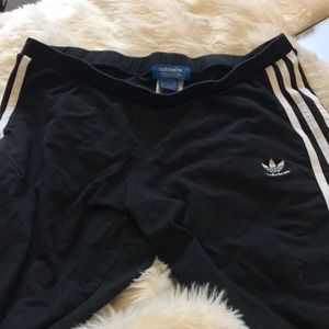 Adidas Large three stripe leggings